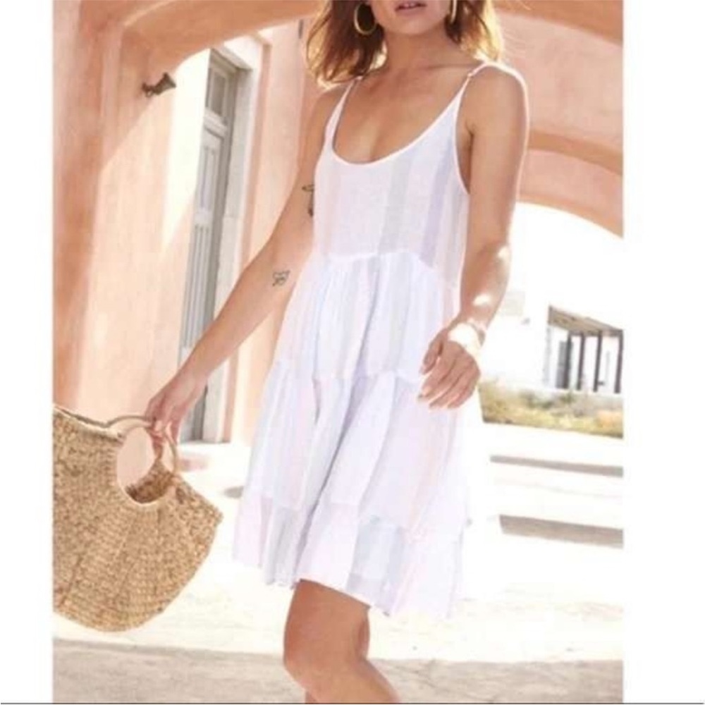 Rails Amber Seychelles Striped
Linen Tie Back Dress Small - Picture 8 of 8